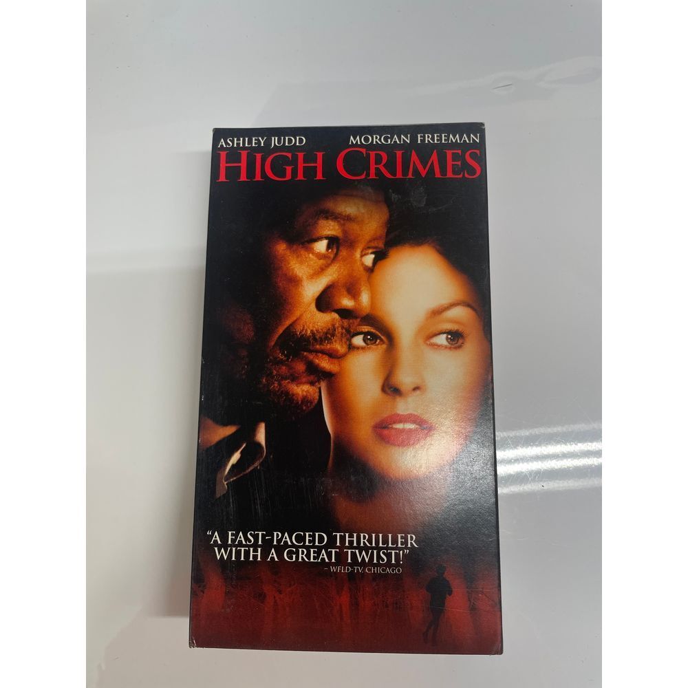 High Crimes VHS‎ Tape Ashley Judd Morgan Freeman Thriller Movie Film